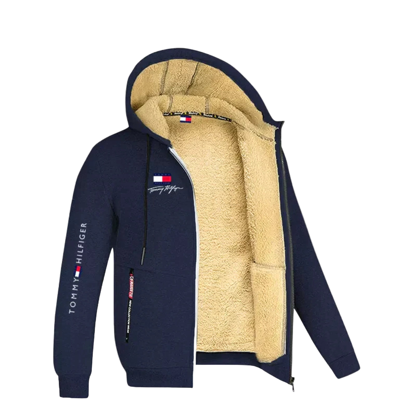 Tommy Hilfiger Signature Sherpa-Lined Full-Zip Hoodie