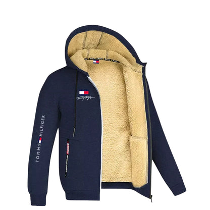 Tommy Hilfiger Signature Sherpa-Lined Full-Zip Hoodie