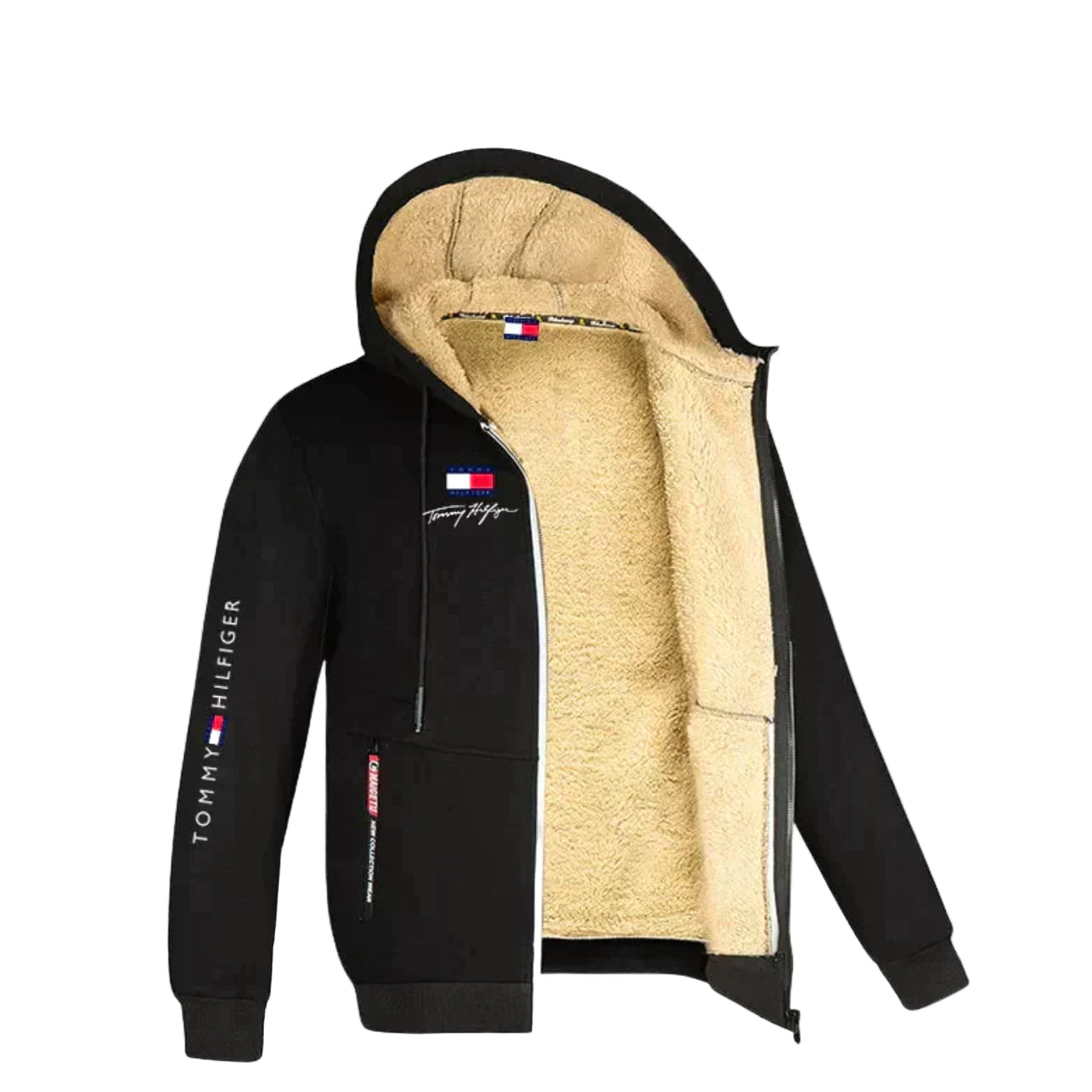 Tommy Hilfiger Signature Sherpa-Lined Full-Zip Hoodie