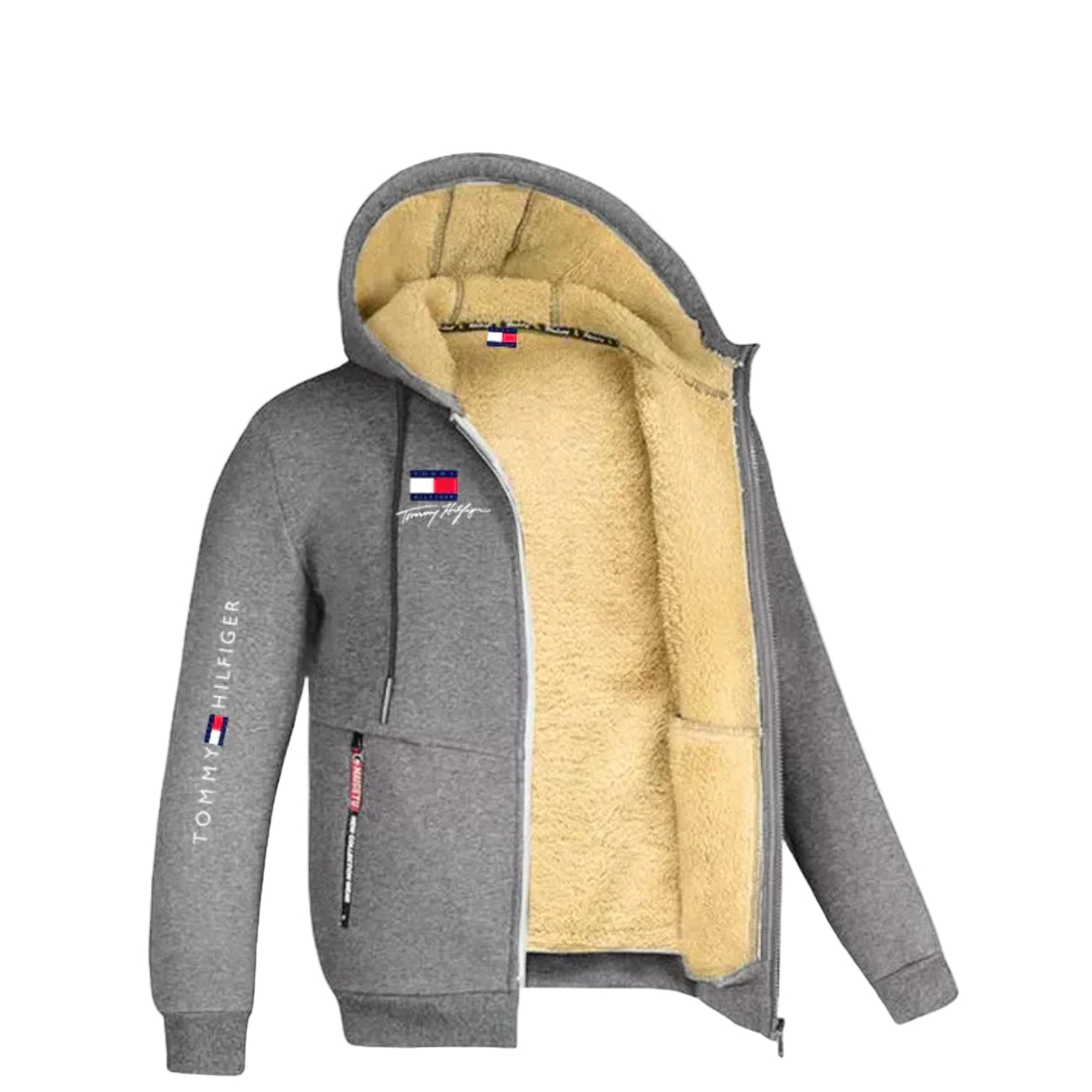 Tommy Hilfiger Signature Sherpa-Lined Full-Zip Hoodie