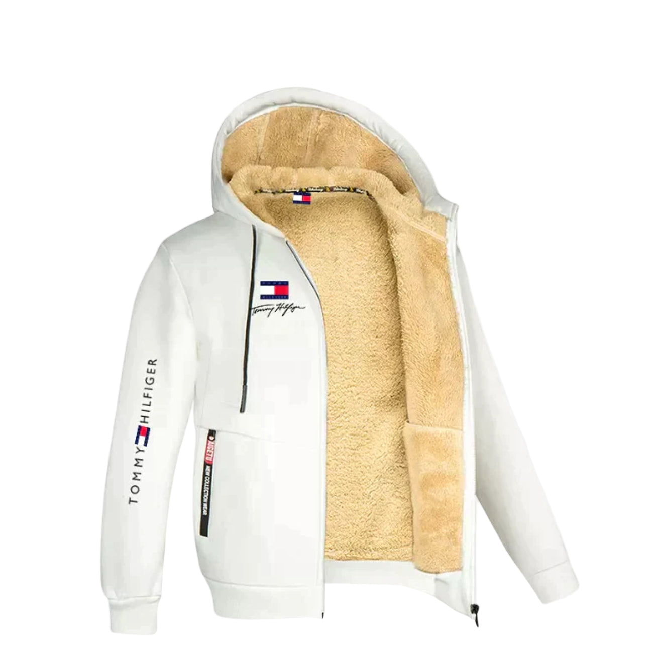 Tommy Hilfiger Signature Sherpa-Lined Full-Zip Hoodie
