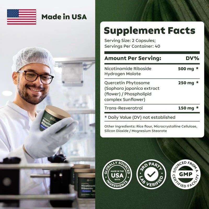 ActiveLife® NAD+ de Alta Pureza Anti-Envejecimiento TIENDA USA