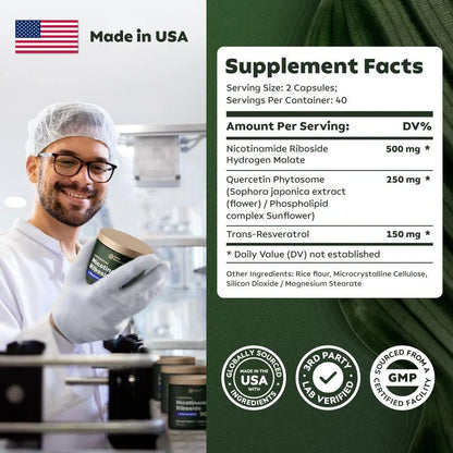 ActiveLife® NAD+ de Alta Pureza Anti-Envejecimiento TIENDA USA