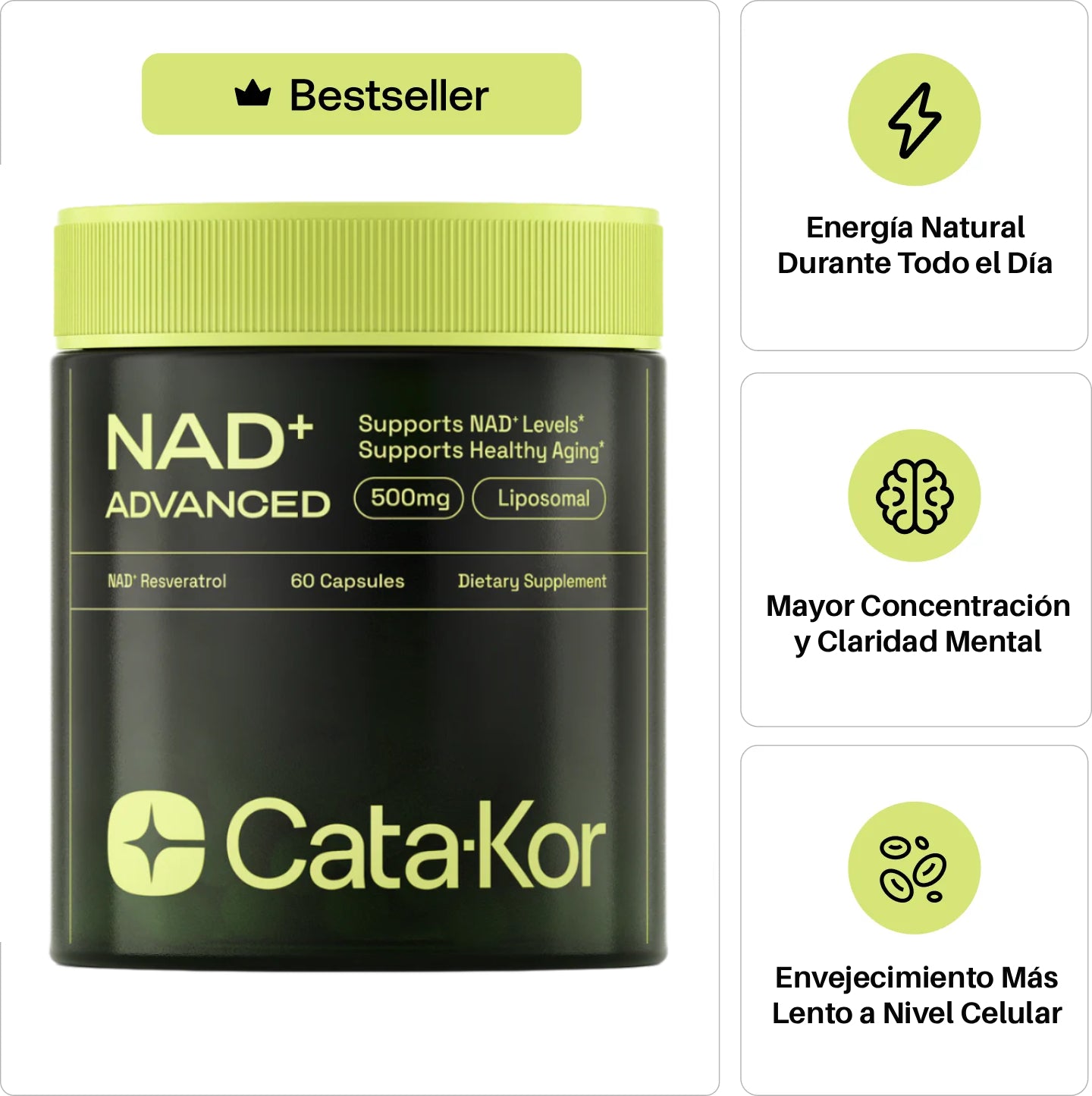 Vital BioLabs® NAD+ Advanced High Purity Anti-Aging
