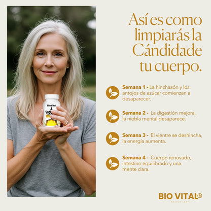 Vital BioLabs® Candida Cleanse Capsules that reduce cravings, bloating, and fatigue