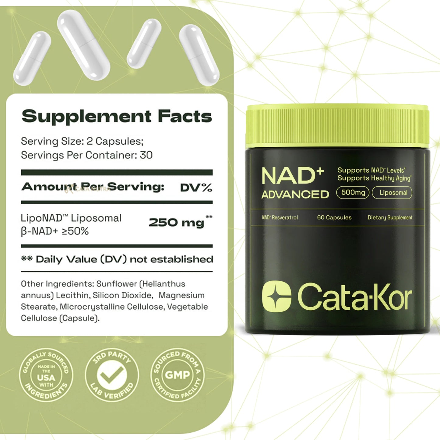 Vital BioLabs® NAD+ Advanced High Purity Anti-Aging