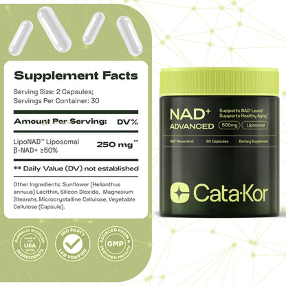 Vital BioLabs® NAD+ Advanced High Purity Anti-Aging
