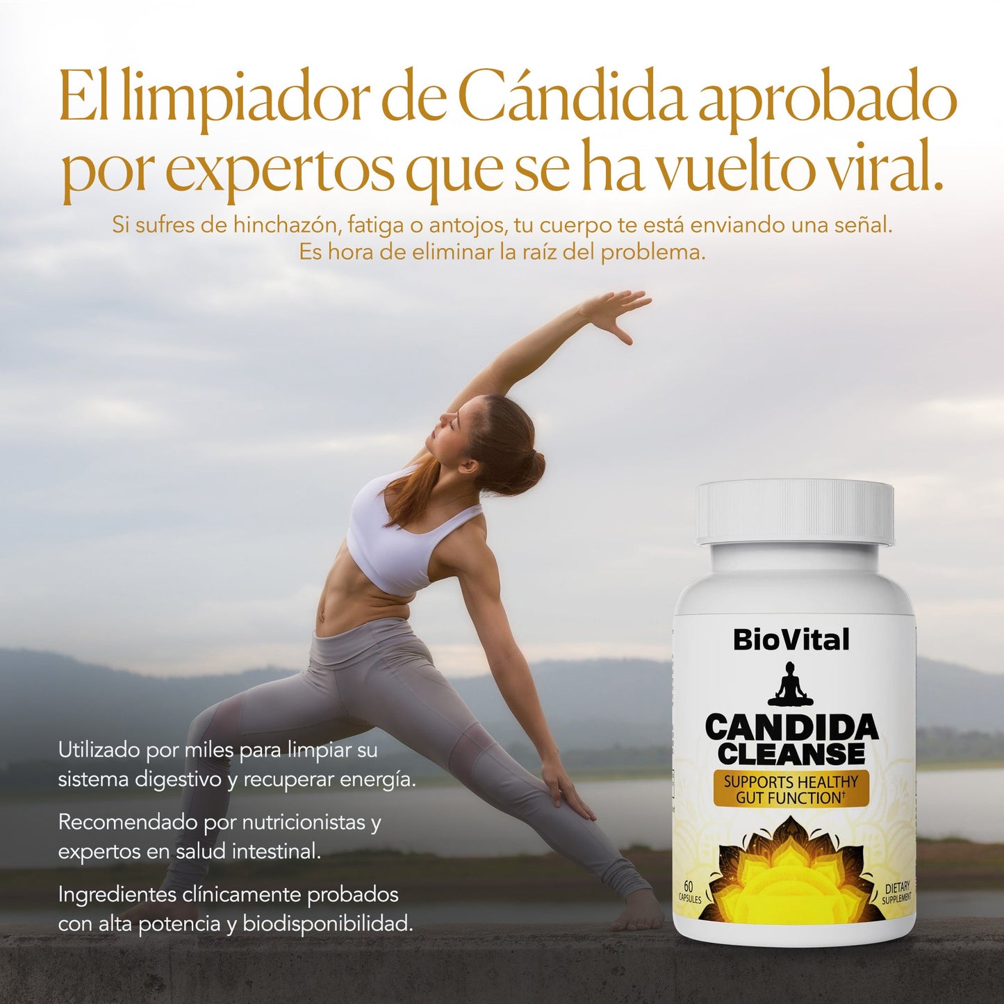 Vital BioLabs® Candida Cleanse Capsules that reduce cravings, bloating, and fatigue