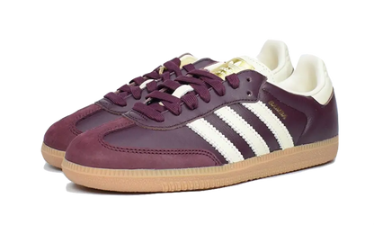 Adidas Samba OG Maroon Gold Metallic