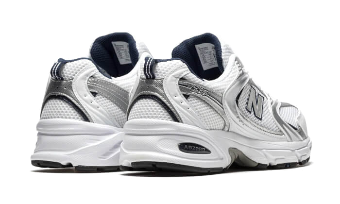 New Balance 530 White Silver Navy
