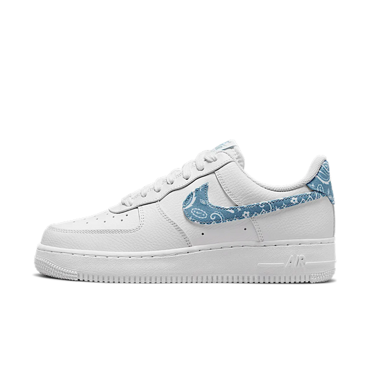 Nike Air Force 1 Low '07 Essential White Worn Blue Paisley